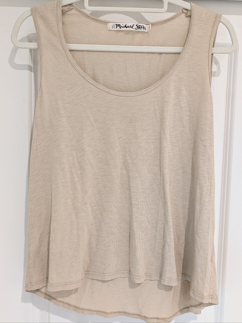 Michael Stars Women's Cream Scoop Neck Tank